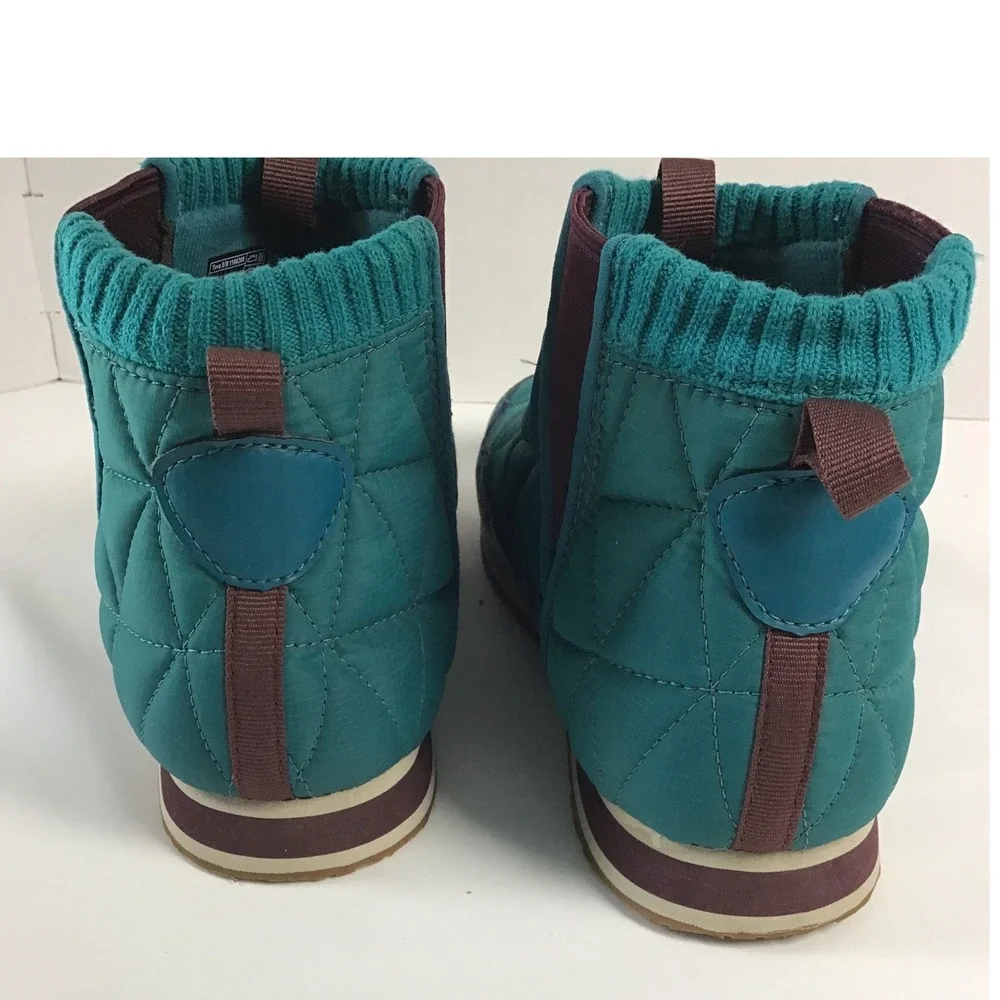 Teva Ember Mid Teal Burgundy Quilted Camp Bootie Slipper Sneakers 1106209 Mens 8